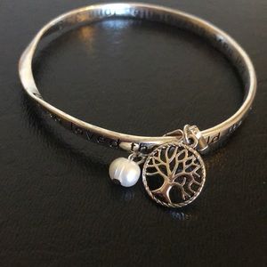 2 John 3:16 silver bracelets with two Charms.